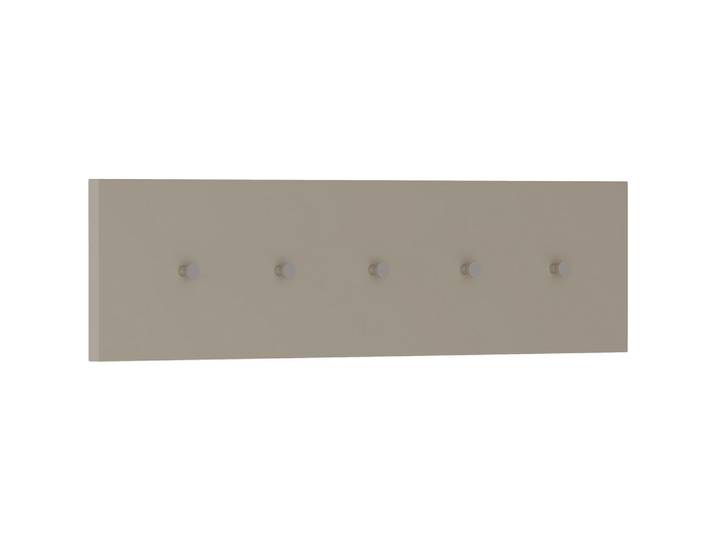 Moderano Hakenleiste, Sandfarben, Metall, Holzwerkstoff, 100x25x5 cm, Garderobe, Garderobenpaneele, Wandgarderobe