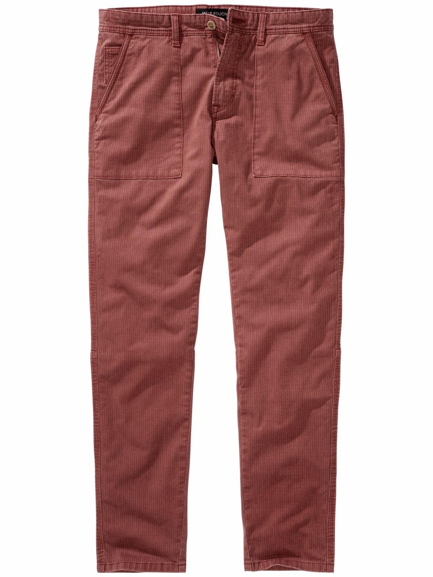 Mey & Edlich Herren Tischler-Hose Rot 75 % Baumwolle, 22 % Polyester, 3 % Elasthan