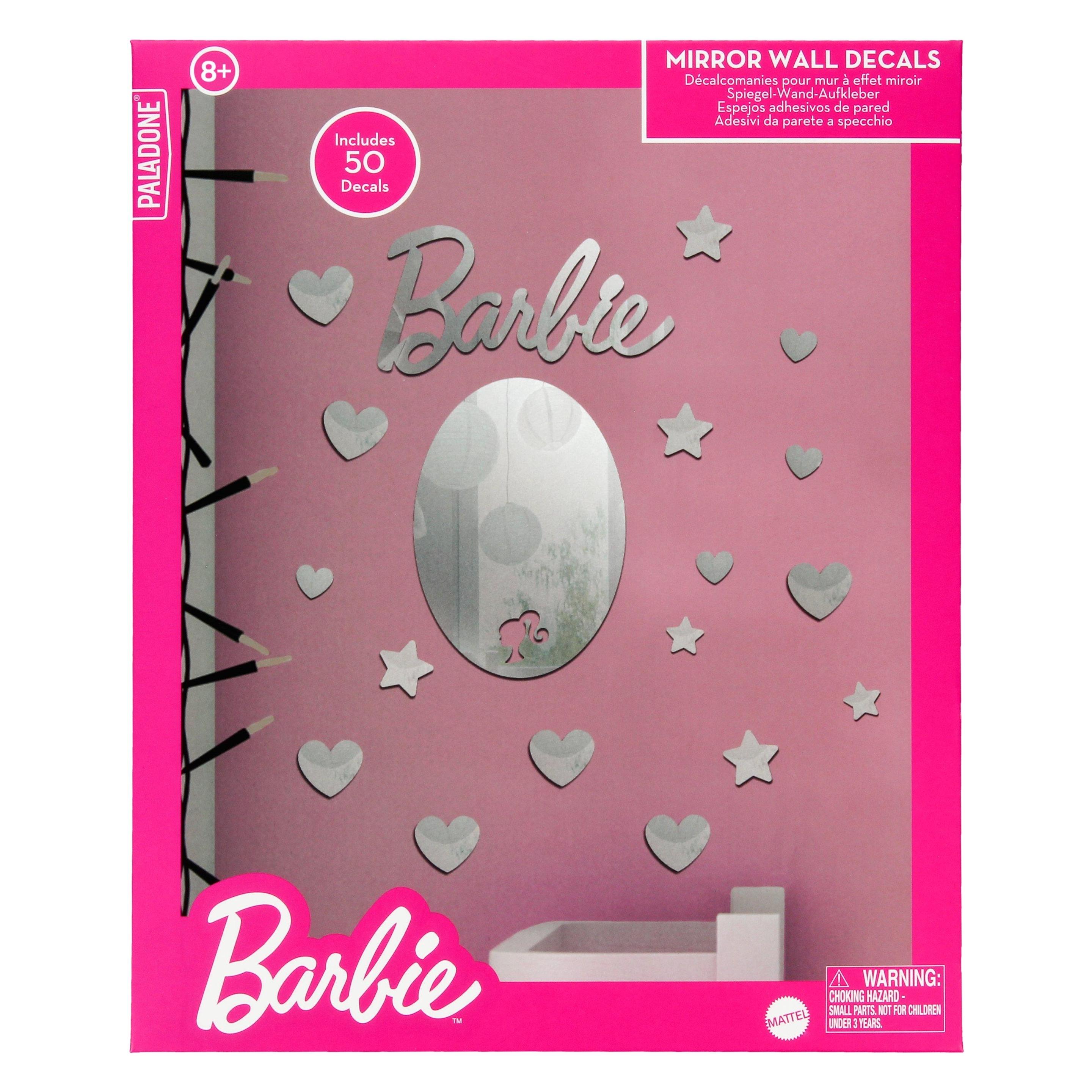 Paladone Products Paladone Barbie Mirror Wall Decals (50 Sticker) (PP13751BR)