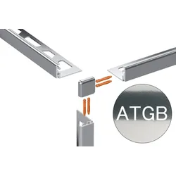 Schlüter Systems JOLLY-ATG Außenecke 90° Aluminium ATG - Aluminium titan glänzend eloxiert Höhe: 12,5 mm