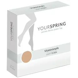 Yourspring light transparent 70den Ad 40/41 honig