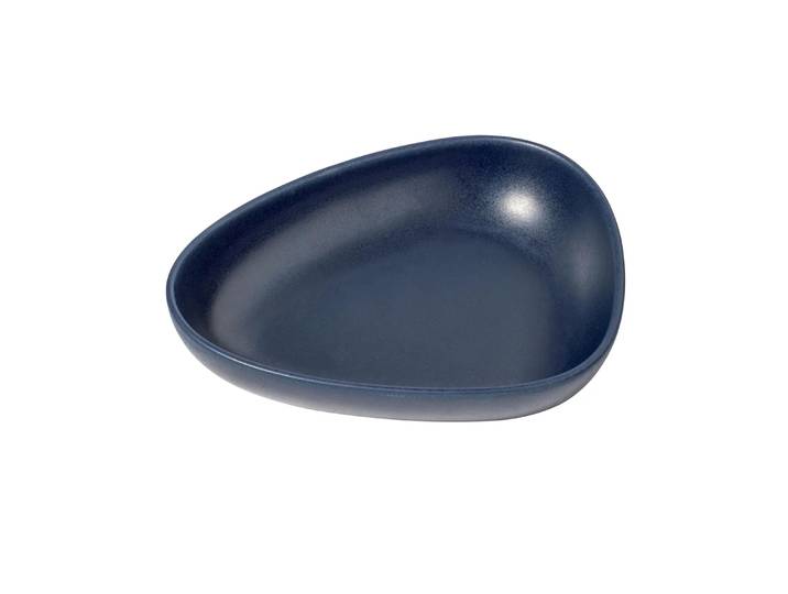 LIND DNA Assiette creuse Curve Stoneware 19x22 cm Navy blue