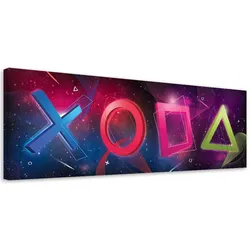 LEINWANDBILD Spielkonsole für Gamers 150x50cm