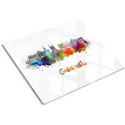 GLASPLATTE 60x52 cm Danzig