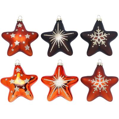 Christbaumschmuck MAGIC BY INGE "Shiny Chestnut, Weihnachtsdeko, Christbaumschmuck", braun, Ø:7,4cm, Glas, Weihnachtsbaumschmuck, hochwertiger Echtglas-Weihnachtsschmuck, Ø ca. 8 cm