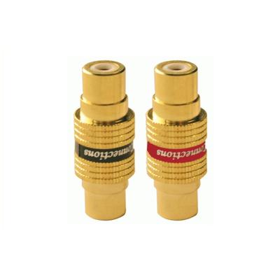 PHONOCAR Adapter/Kupplung, Cinch Kupplung doppelt Gold 046702