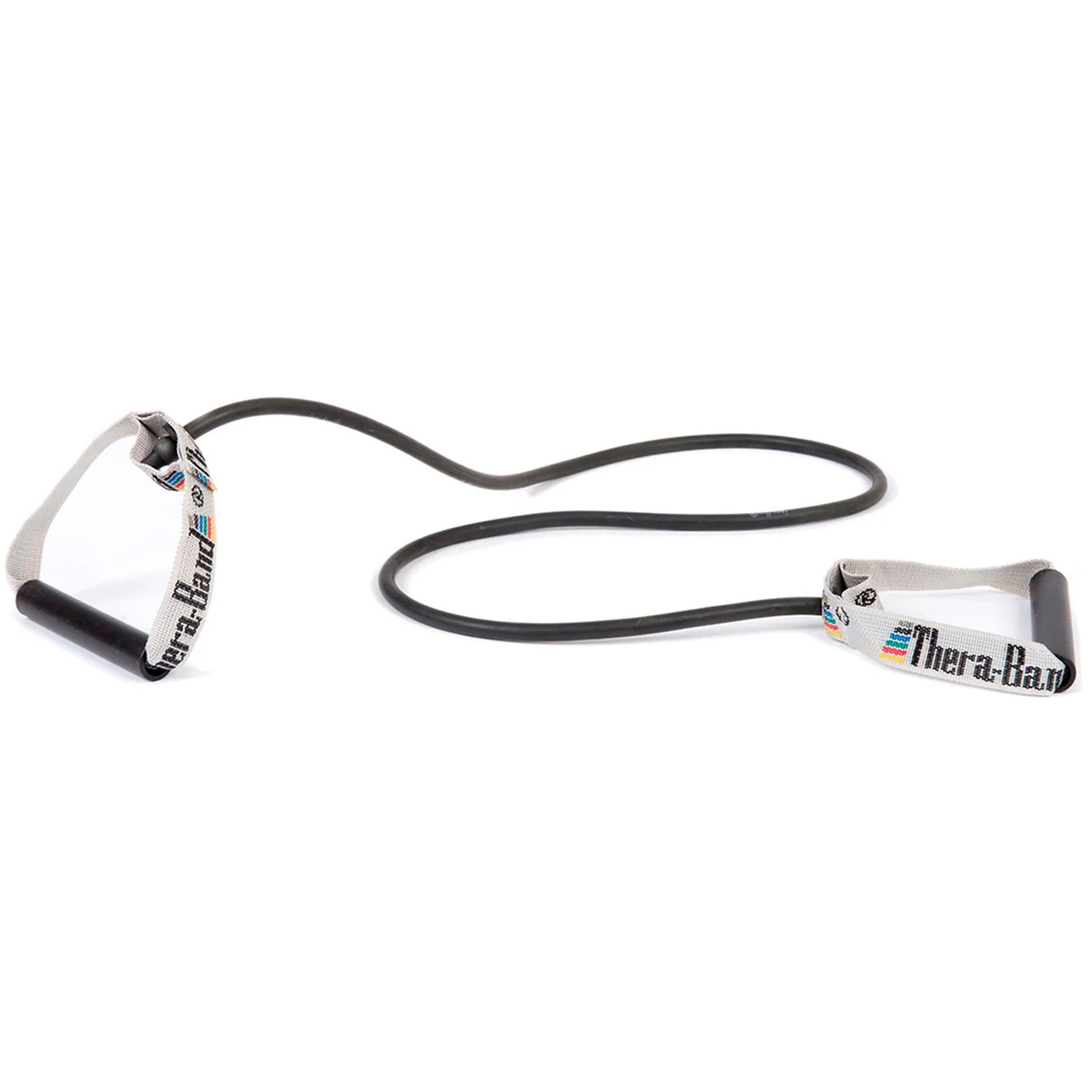 Thera-Band Bodytrainer Tubing mit festen Griffen Fitnessbänder schwarz Training & Fitness