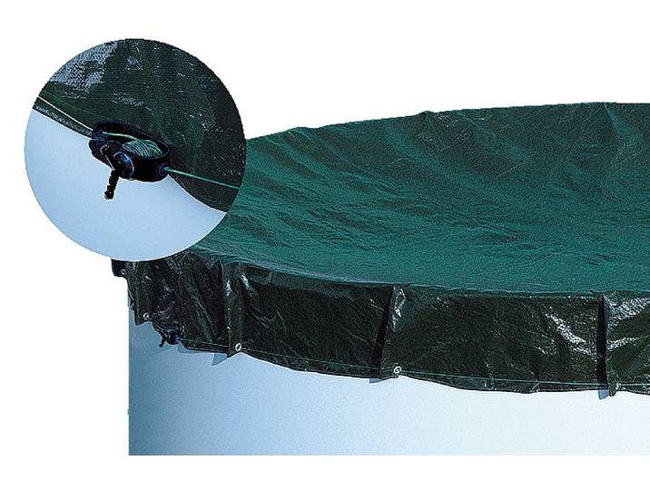 Pool-Abdeckplane MY POOL BWT, schwarz (schwarz, grün), B:680cm L:680cm, Polyethylen (PE), Planen, Pool-Abdeckplane, für Rundbecken, in verschiedenen Größen