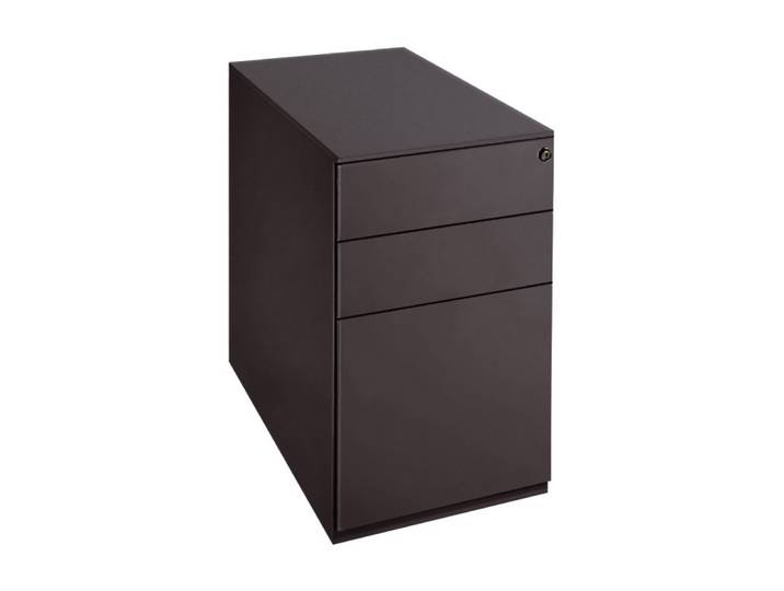 Caisson métal hauteur bureau Universal 3 tiroirs - P. 80 cm - Anthracite
