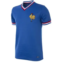 Copa Football, Herren, Fussballtrikot, Frankreich 1971 Retro Trikot (XL), Blau