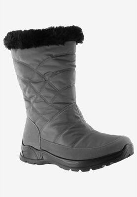 Women's Cuddle Easy Dry Boot by Easy Street in Grey (Size 7 M)