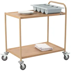 Servierwagen in Holzimitat 2 Etagen 1 Bügel CCSB2P1 Casselin