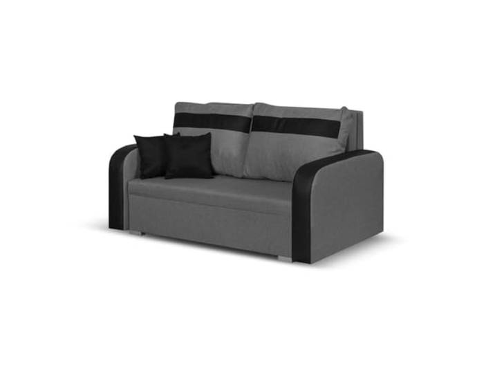 SENTO TRADE Schlaffsofa 2-Sitzer, CONDI (Hellgrau/Schwarz)