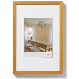 walther-design Bilderrahmen Peppers BP015E, 10 x 15 cm, Echtglas, Holzrahmen, eiche