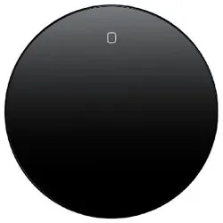Wippemit Aufdruck "0" (schwarz, glänzend)