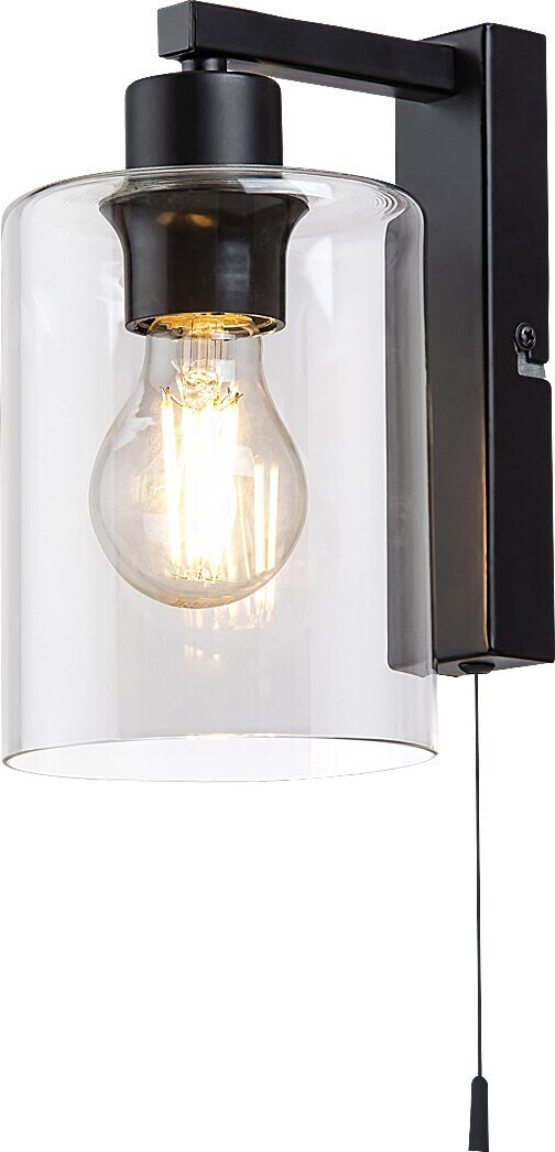 Rabalux Wandlamp Miroslaw, E27, zwart, industriële stijl, 21 cm