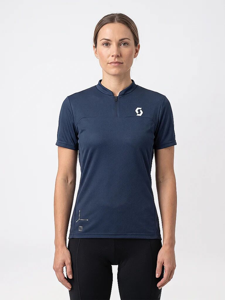 Scott Damen Radshirt Vertic Zip dunkelblau   M M
