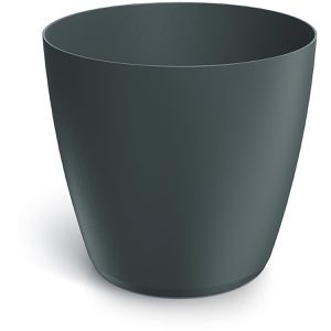 Prosperplast Mate Übertopf, anthrazit, Ø 39 x 35 cm, aus Kunststoff, für innen und außen