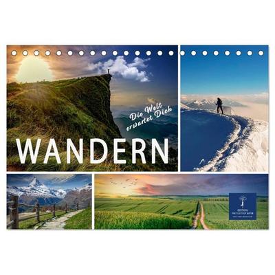 Wandern - die Welt erwartet Dich (Tischkalender 2027 DIN A5 quer), CALVENDO Monatskalender