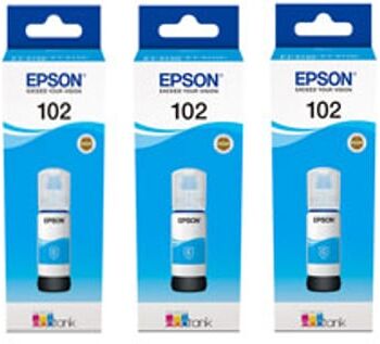 Epson 102 cian Pack (3 botellas)