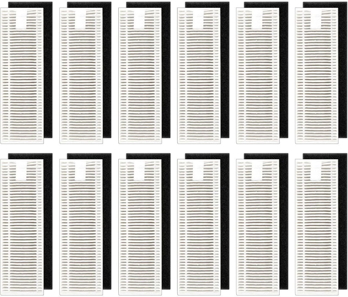INF 12er-Pack HEPA-Ersatzfilter für Saugroboter, kompatibel mit Tikom G8000 und kompatibel mit Tikom G8000 Pro