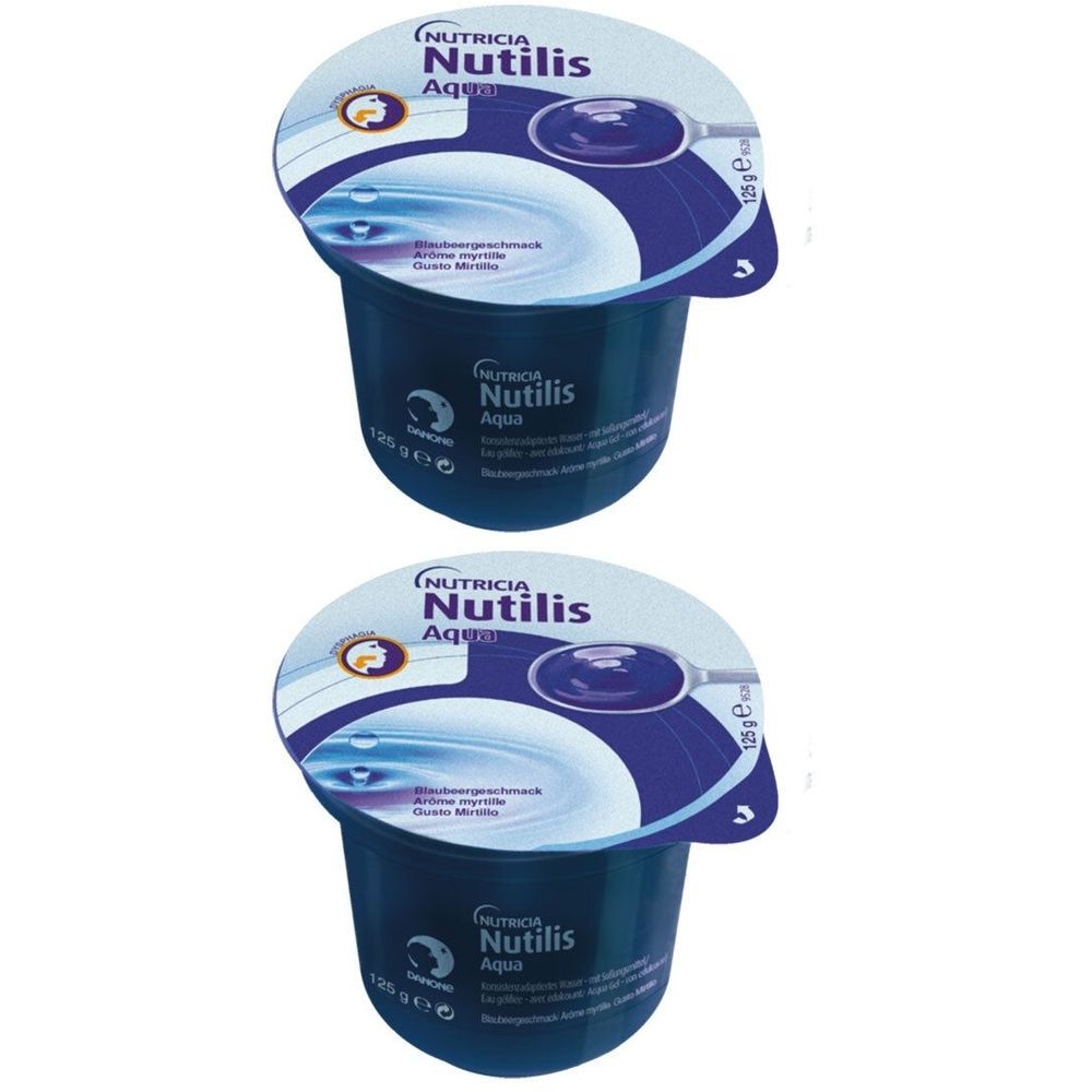 Nutilis Aqua Blaubeergeschmack Creme x2 2x12x125 g
