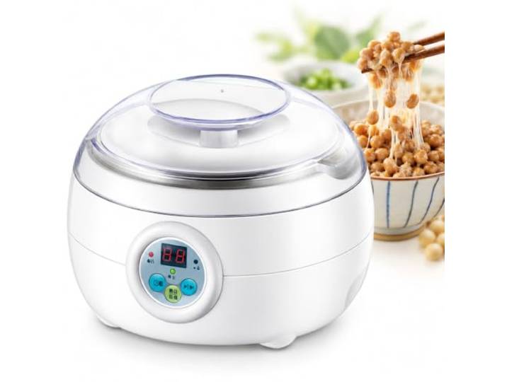 Intelligenter Natto-fermentierer, Joghurt-natto-maker Und Sauerteigbrot-backset, 1,5 L Konstanttemperatur Mit Digitalem Timer, Edelstahl-innentopf Für Die Heimfermentation