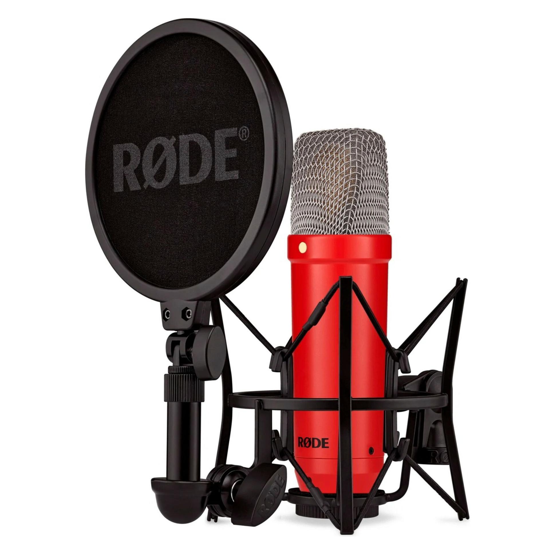 RØDE NT1 Signature +XLR-Kabel+Desktop Studio Arm (rot, Bundle) (BUROINT1RD)