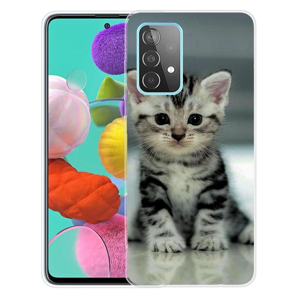 Cover-Discount Galaxy A13 4G - Silikon Gummi Hülle Katze (Samsung Galaxy A13 4G, Samsung Galaxy A13 5G) (101242215N)