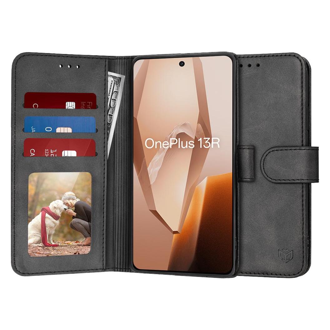 Techsuit - Diary Book - OnePlus 13R - Black (OnePlus 13R) (56364836)