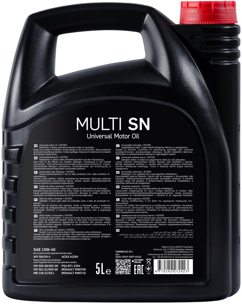 Motoröl CHEMPIOIL Multi SN 15W40 5L