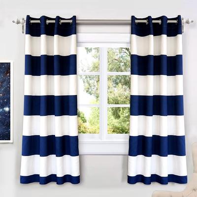 DriftAway Mia Stripe Room Darkening Curtain Panel Pair