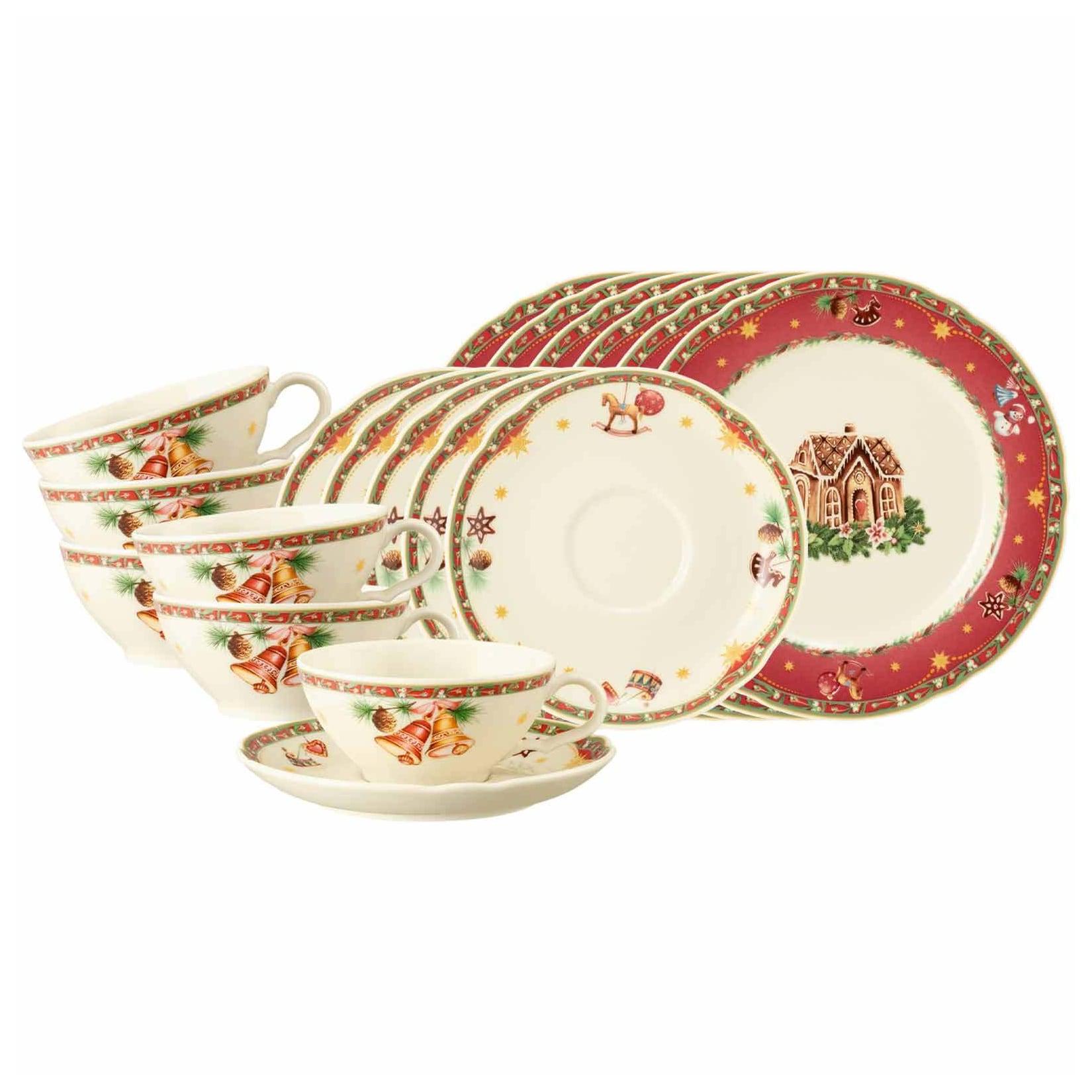 Seltmann Weiden Teeservice Marieluise Weihnachtsnostalgie 18-tlg.