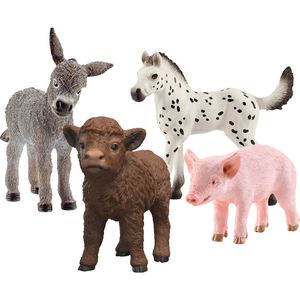 schleich Spielfigur FARM WORLD 42740, ab 3 Jahre, Bauernhof Babys, 3-7 cm, 4 Stück