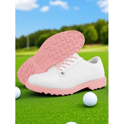 Damen-Golfschuhe in Kontrastfarben – funktionales und stylisches Design für Golferinnen, das Traktion und Komfort auf dem Golfplatz bietet