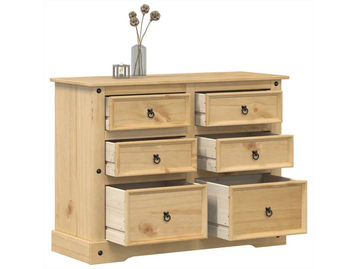vidaXL Kommode Corona 112x48x91 cm Massivholz Kiefer