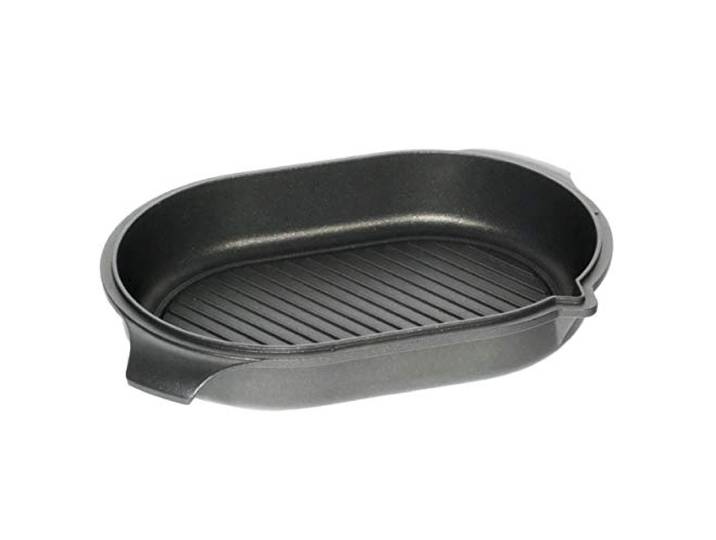 Guss Fischpfanne Induktion oder Guss Deckel Induktion 33x22x6 cm - Profi Fischpfannen