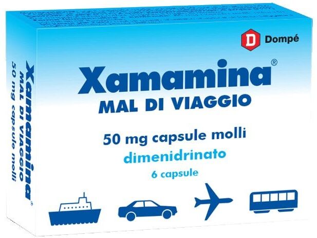 Dompé Xamamina Mal di Viaggio 50mg 6 capsule molli