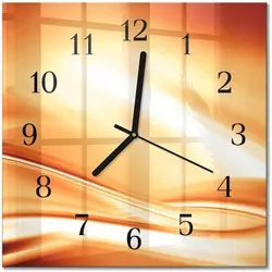 WANDUHR aus Glas 30x30 cm - Abstraktion