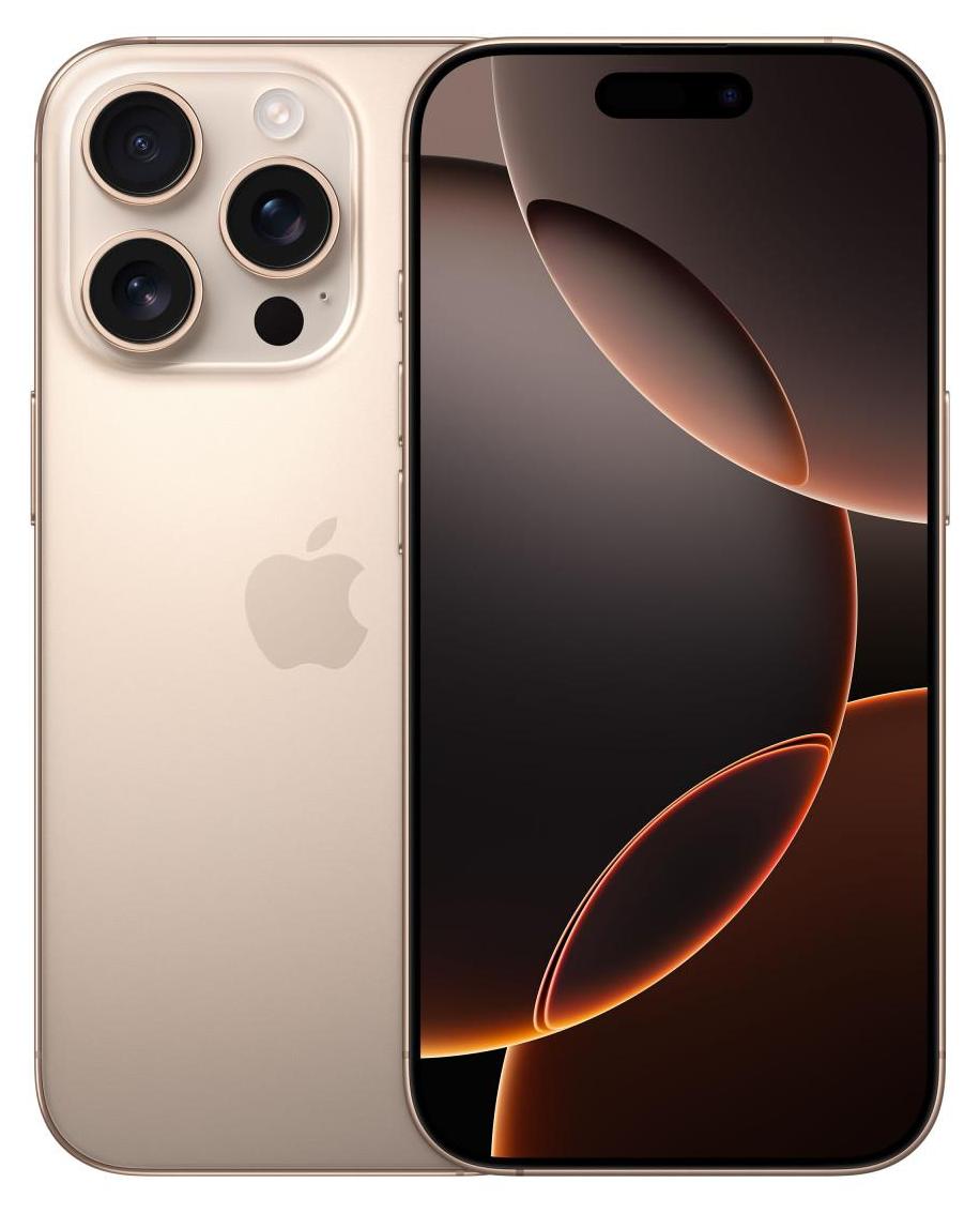 Apple iPhone 16 Pro , 16 cm (6.3"), 2622 x 1206 Pixel, 256 GB, 48 MP, iOS 18, Sand