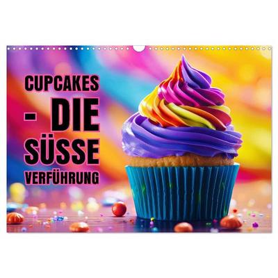 Cupcakes - die süße Verführung (Wandkalender 2026 DIN A3 quer), CALVENDO Monatskalender