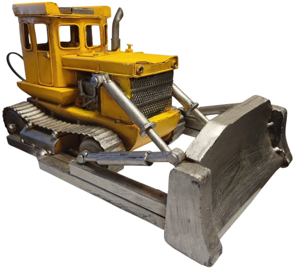 MadDeco Blikken Bulldozer Decoratie voor op tafel