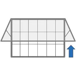 Magnetische Außenvitrine mit Klappfenster, 1350 x 1000 mm