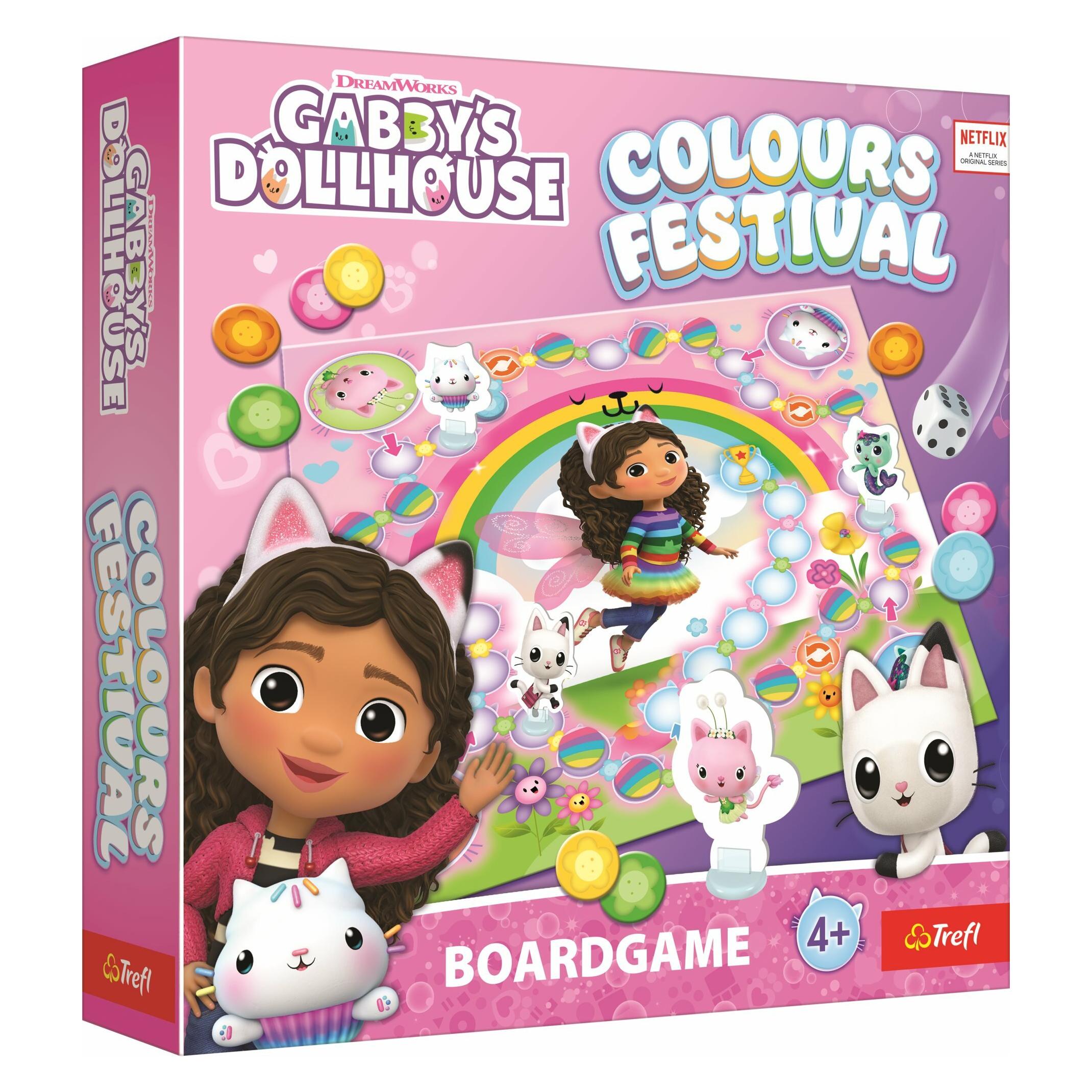 Trefl Colors Festival Gabby's Dollhouse-Spiel (2 - 4 Spieler) (2594)