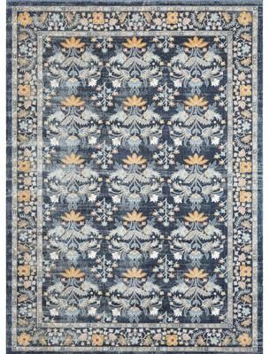 Abani Dalia DAL100A Lotus Repeat Medallion Indoor Outdoor Rug