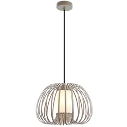Globo Pendelleuchte Ferdinand Alu, Eisen, Stahl & Metall Beige Sand