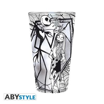 NIGHTMARE BEFORE XMAS - Large Glass - 400ml - Jack & Sally - box