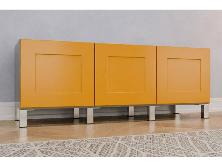 TV-Möbel nach Maß - RAL 1004 Goldgelb - 50x129x42cm - Individuell konfigurieren