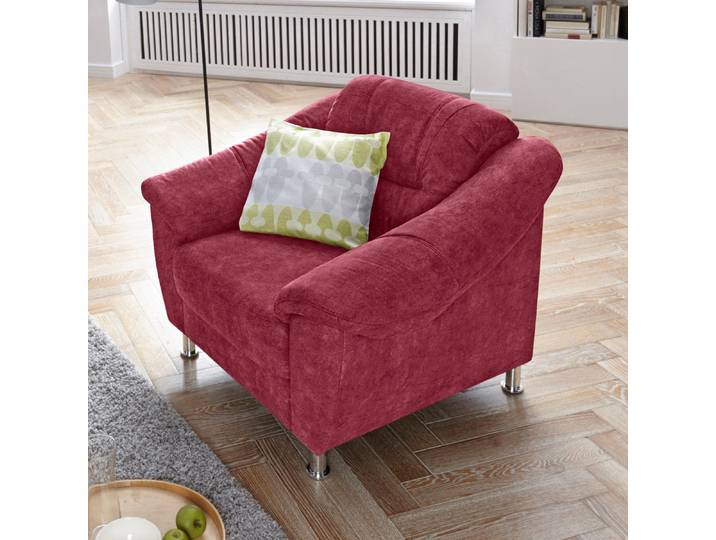 Sessel SIT & MORE Salsa , rot (bordeaux), B:107cm H:86cm T:90cm, Bedruckte Luxus-Microfaser (100% Polyester);Luxus-Microfaser (100% Polyester);Struktur (100% Polypropylen), Sessel, Sessel, mit Federkern