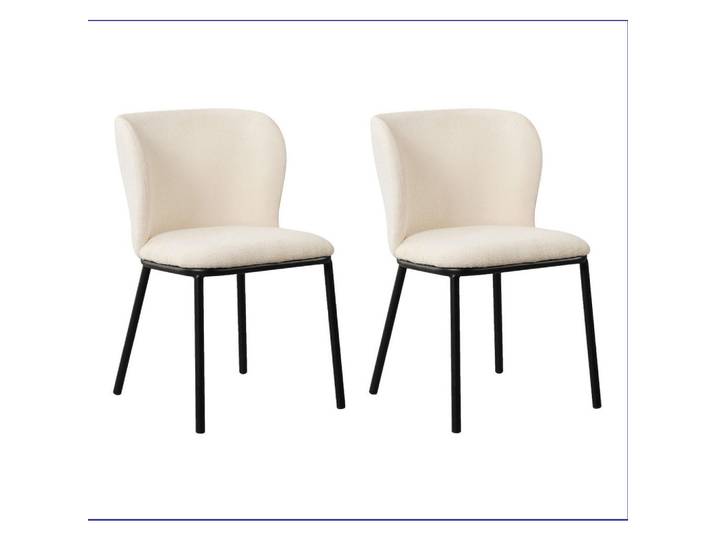 Mid.you Stuhl-Set, Weiß, 52x80x44 cm, Esszimmer, Stühle, Esszimmerstühle, Esszimmerstühle-Set